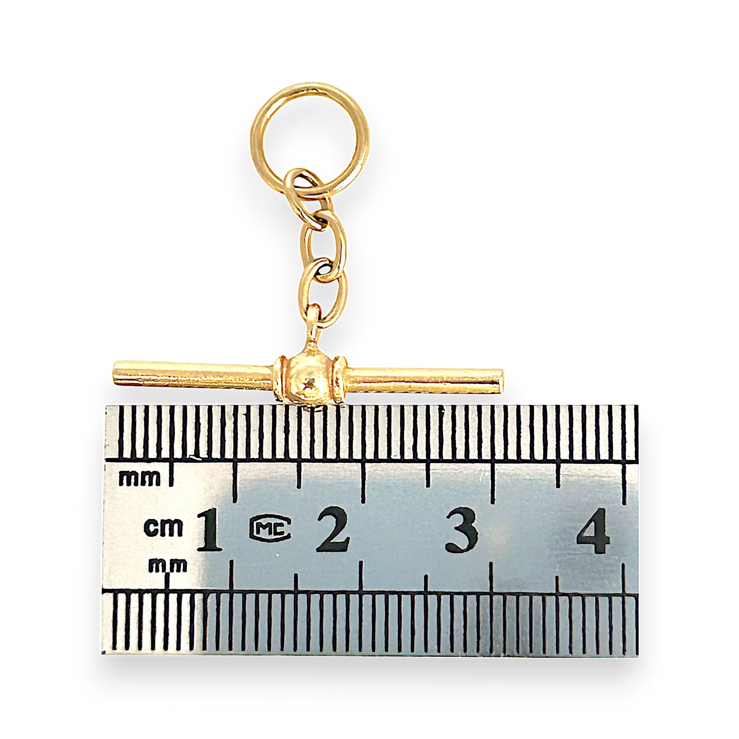 GOLD DEAL | 9ct (9K) Gold Oval Chain T Bar Pendant