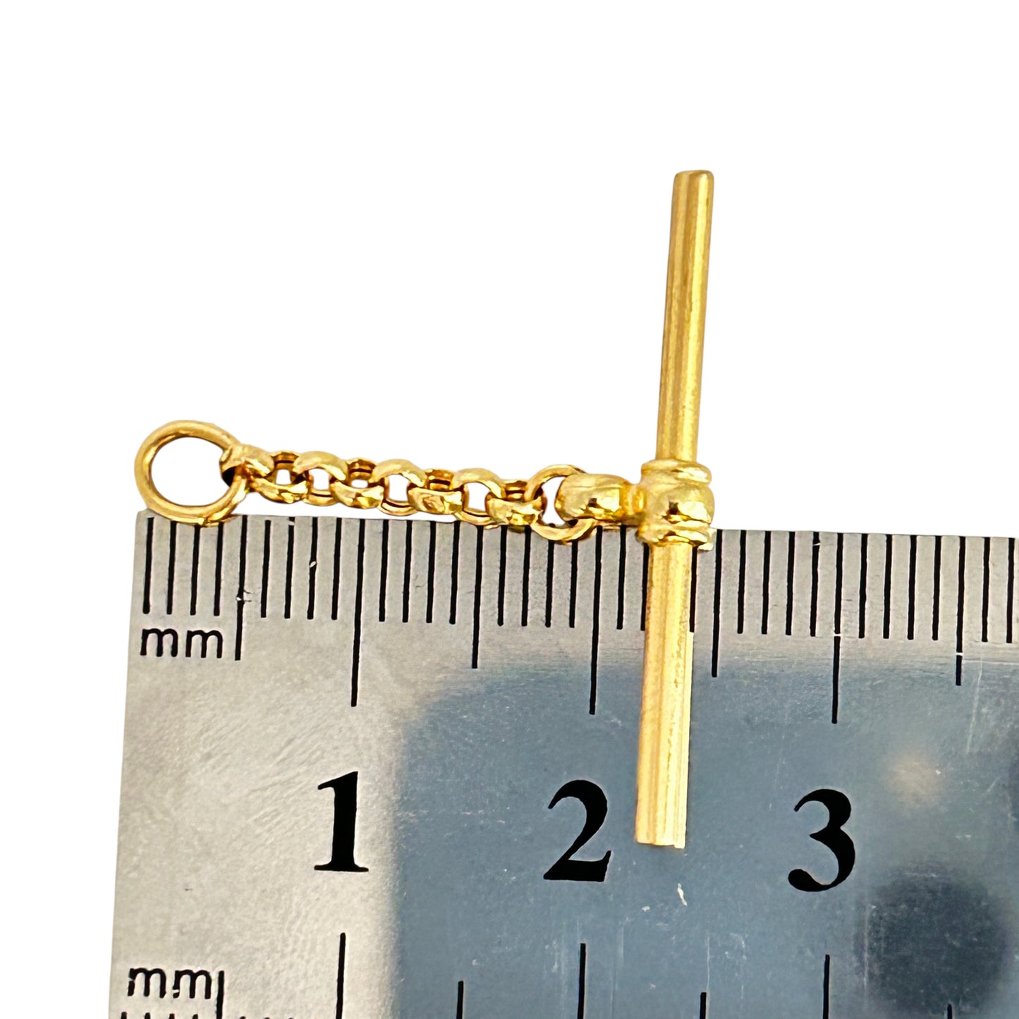 GOLD DEAL | 9K Gold Lustrous T Bar Belcher Link Pendant