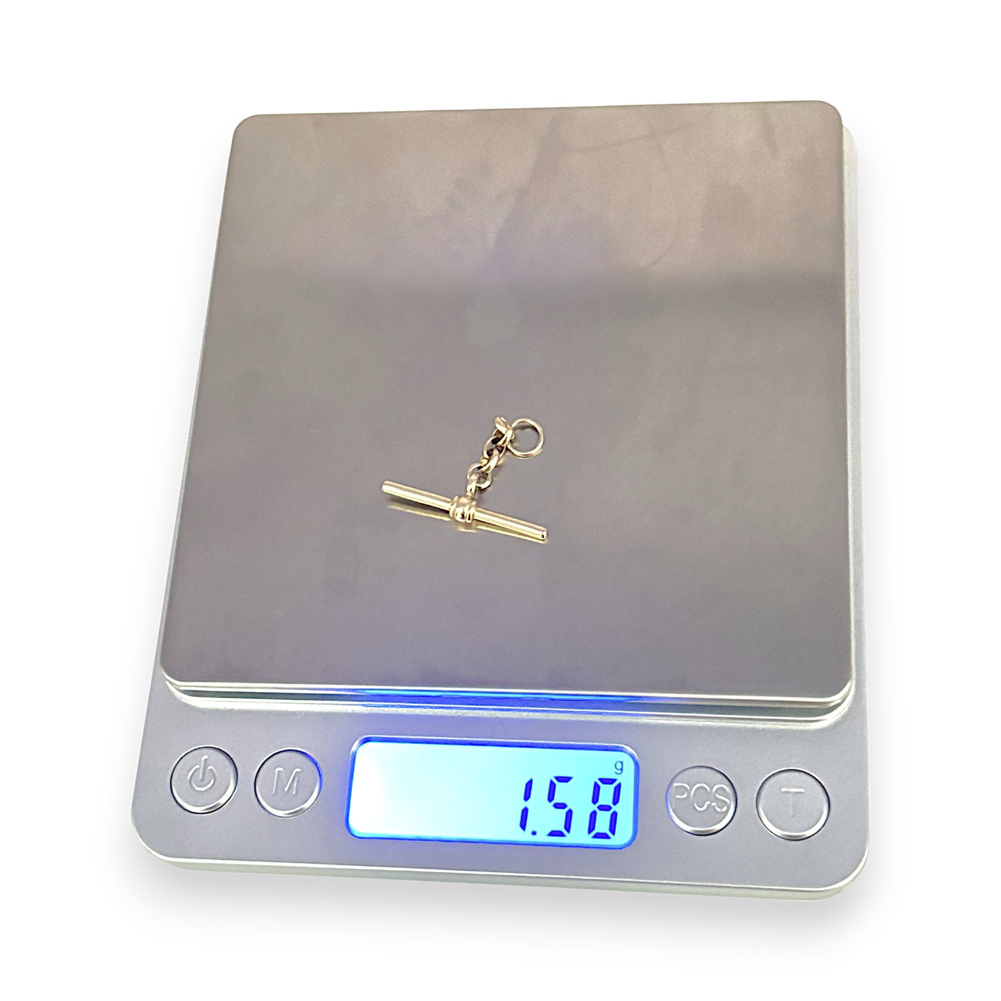 9ct Gold T-Bar Pendant. R # 986