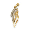 GOLD DEAL | 9ct (9K) Gold Double-Curve Flourish Pendant Refurbished