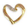 GOLD DEAL | 9ct Y/W Gold Two-Tone Open Heart Pendant