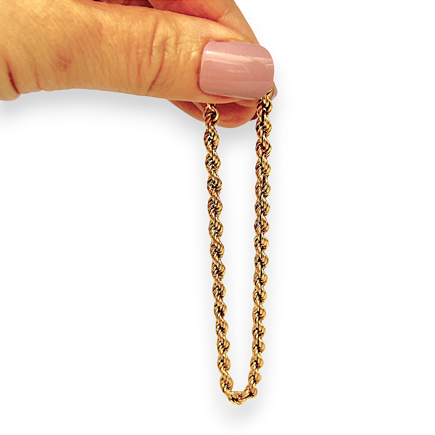 GOLD DEAL | 9ct Yellow Gold Rope Bracelet Length 20cm