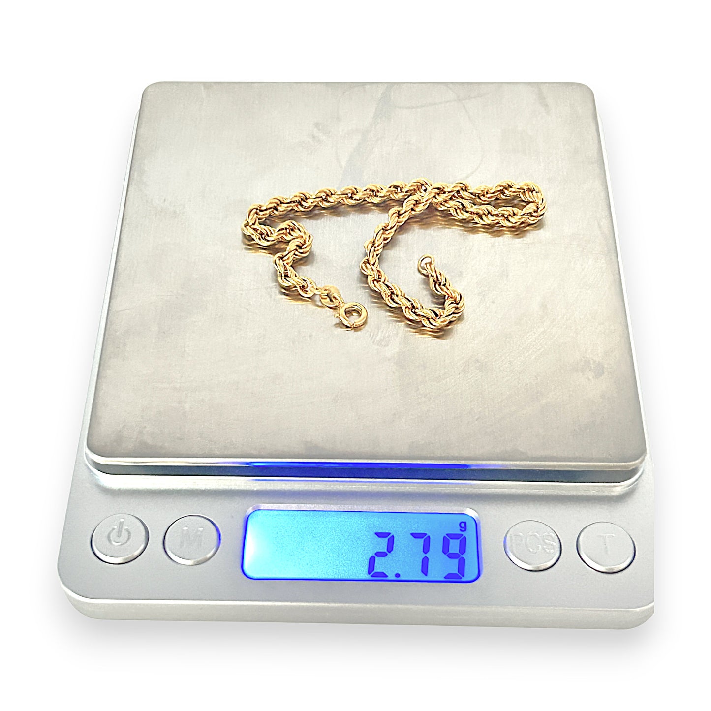 GOLD DEAL | 9ct Yellow Gold Rope Bracelet Length 20cm