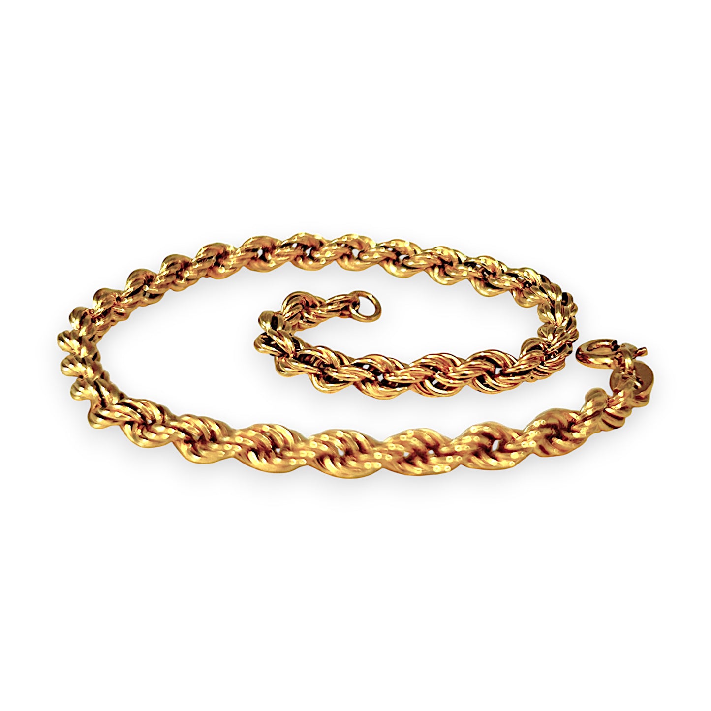 GOLD DEAL | 9ct Yellow Gold Rope Bracelet Length 20cm