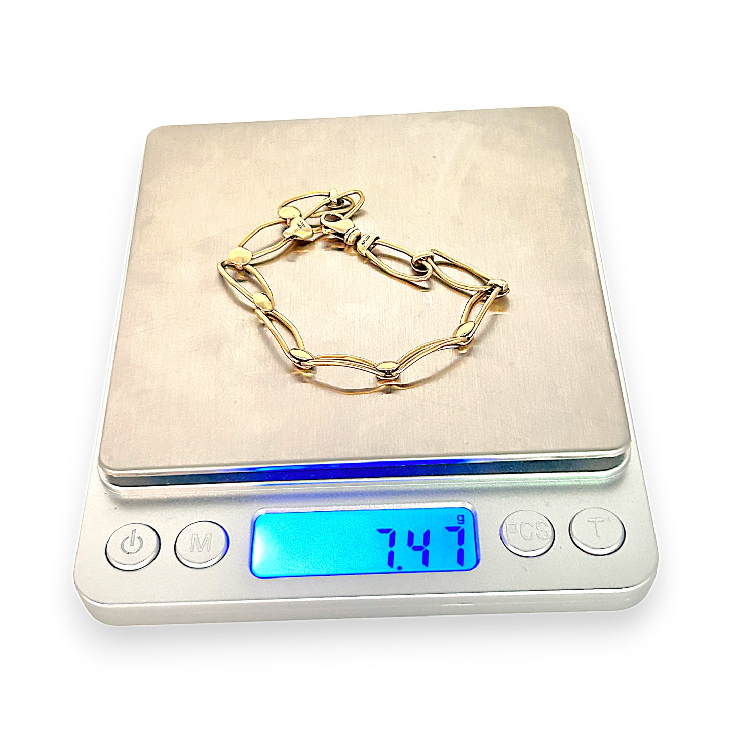 GOLD DEAL | 9ct (9K) Gold 20cm Signature Marquise Link Bracelet