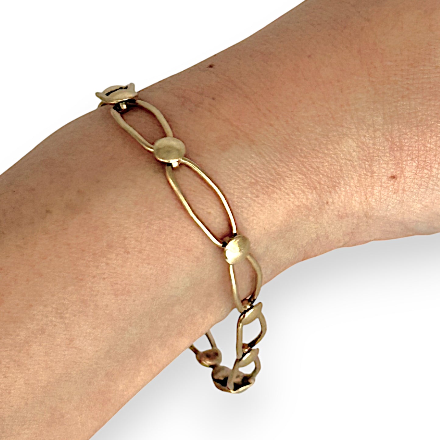 GOLD DEAL | 9ct (9K) Gold 20cm Signature Marquise Link Bracelet