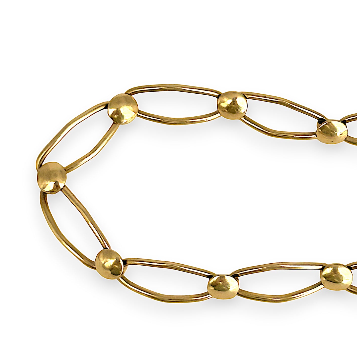 GOLD DEAL | 9ct (9K) Gold 20cm Signature Marquise Link Bracelet