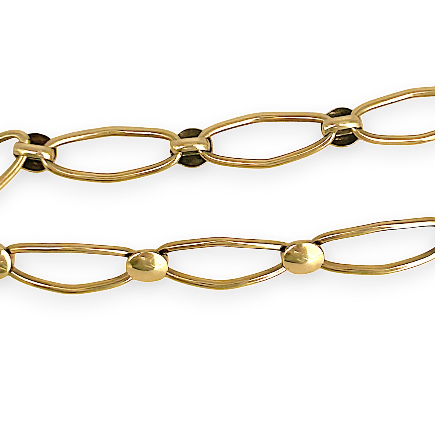 GOLD DEAL | 9ct (9K) Gold 20cm Signature Marquise Link Bracelet