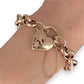 GOLD DEAL | 9ct (9K) Gold Refurbished Vintage Belcher 18cm Bracelet with Heart Padlock