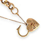 GOLD DEAL | 9ct (9K) Gold Refurbished Vintage Belcher 18cm Bracelet with Heart Padlock
