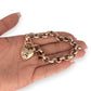 GOLD DEAL | 9ct (9K) Gold Refurbished Vintage Belcher 18cm Bracelet with Heart Padlock