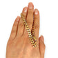 GOLD DEAL | 9ct (9K) Gold Refurbished Soft Edge Cuban Link Bracelet 21.5cm
