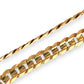 GOLD DEAL | 9ct (9K) Gold Refurbished Soft Edge Cuban Link Bracelet 21.5cm