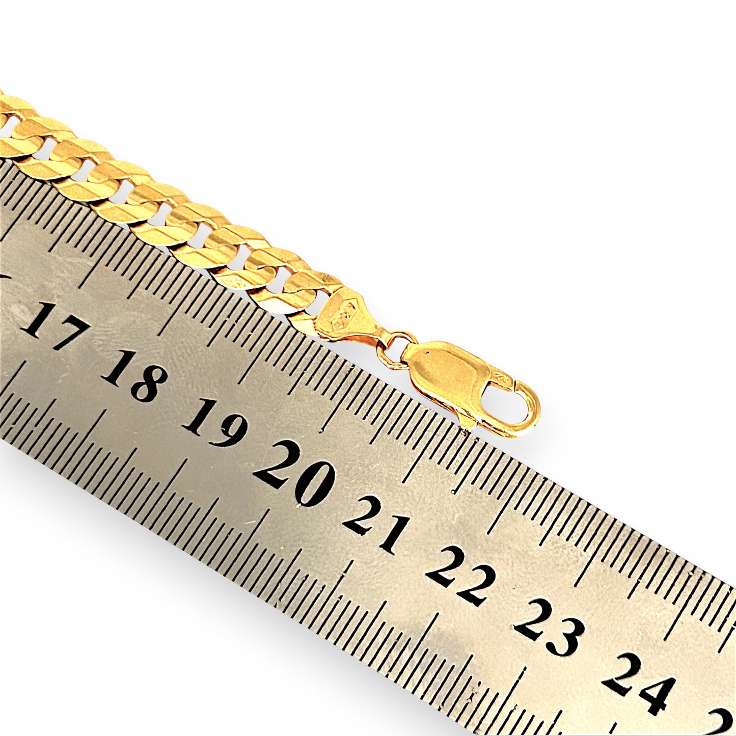 GOLD DEAL | 9ct (9K) Gold Refurbished Soft Edge Cuban Link Bracelet 21.5cm