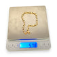 GOLD DEAL | 9K Gold 20cm Twisted X and O Hearts Bracelet