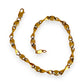 GOLD DEAL | 9K Gold 20cm Twisted X and O Hearts Bracelet