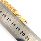 GOLD DEAL | FLASH SALE 9ct (9K) Gold Refurbished 7.3mm Double Curb Link Bracelet Length 19cm