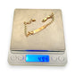 GOLD DEAL | 9ct (9K)  Gold Refurbished ID Flat Curb Bracelet Length 20cm