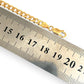 GOLD DEAL | FLASH SALE 9ct (9K) NZ Gold Refurbished Flat Curb Link Bracelet 19cm, 4.4mm wide