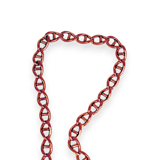 GOLD DEAL | 9ct (9K)  Rose Gold 4.0mm Mariner Chain Bracelet Length 20cm