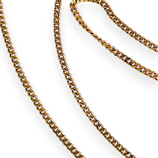 GOLD DEAL | 9ct (9K) Gold Soft Feel Rounded Curb Link 50cm Chain