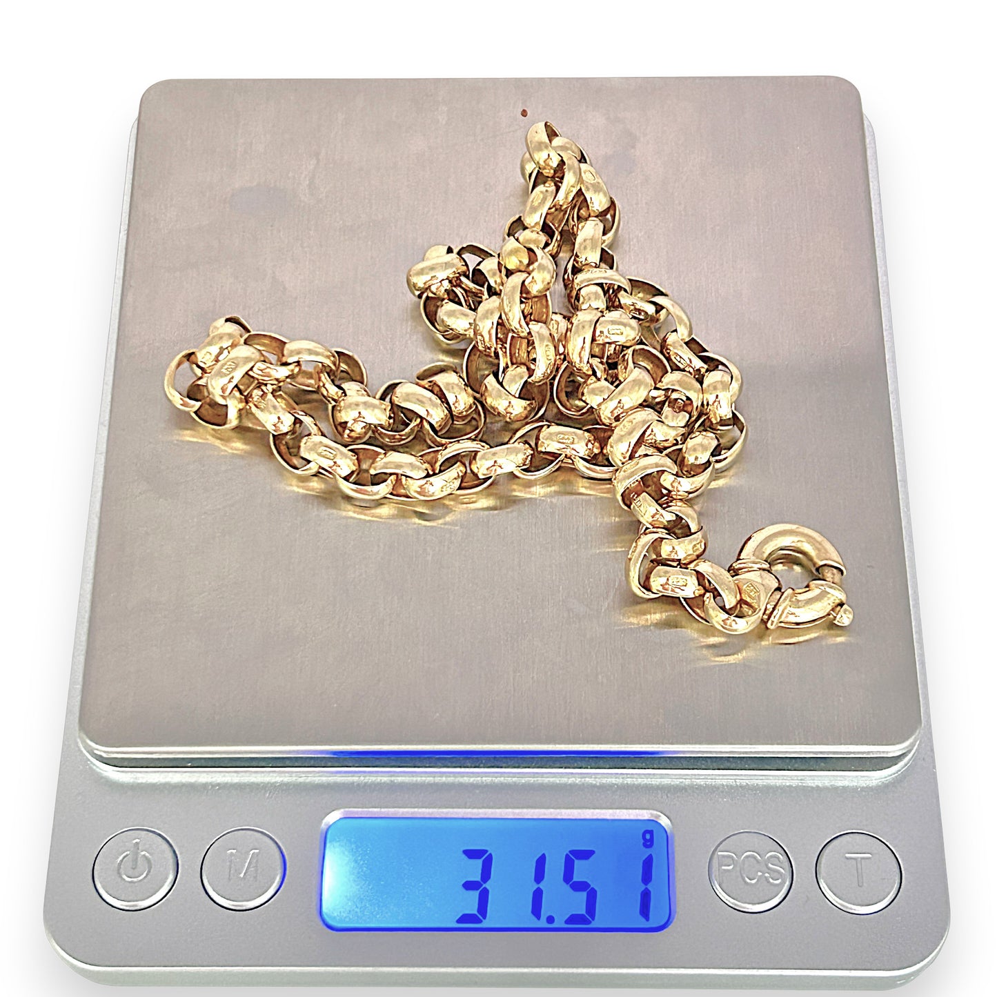 GOLD DEAL | 9ct (9K) Gold Imperial Loop Belcher Chain 50cm - Stunning Investment