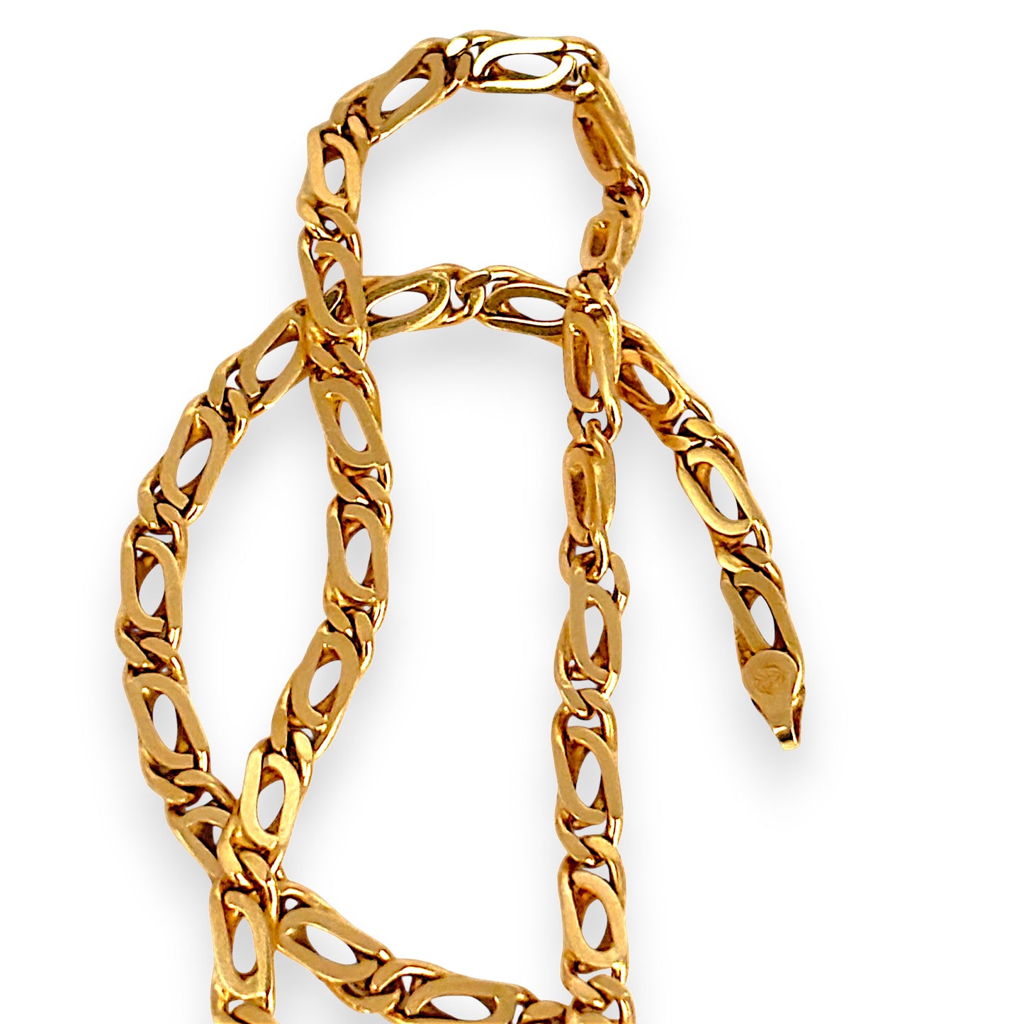GOLD DEAL | 9ct (9K) Gold Commanding Crossover Link 55cm Chain
