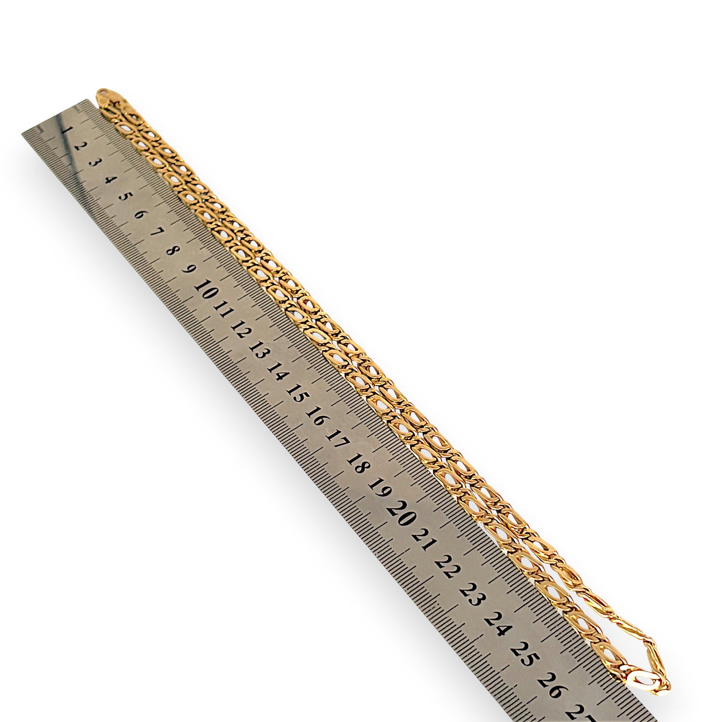 GOLD DEAL | 9ct (9K) Gold Commanding Crossover Link 55cm Chain