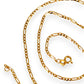 GOLD DEAL | 9ct (9K) Gold Sleek 3 - 1 Figaro 48cm Chain Refurbished