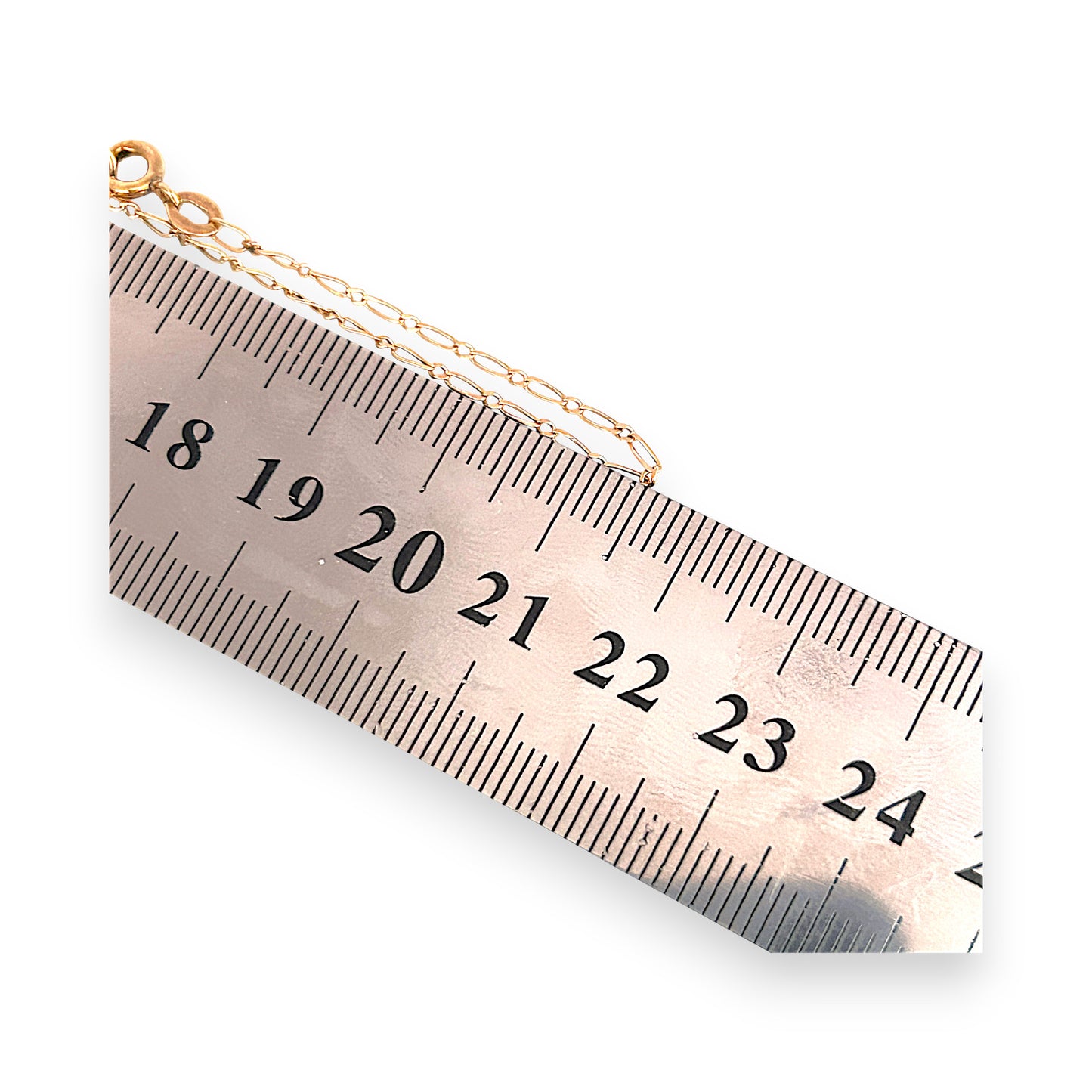 GOLD DEAL | 9ct (9K) Gold Slimline 1 - 1 Figaro 43cm Chain