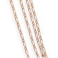 GOLD DEAL | 9ct (9K) Gold Slimline 1 - 1 Figaro 43cm Chain