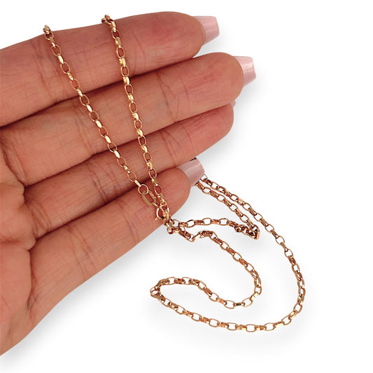 GOLD DEAL | 9ct (9K) Gold Elegance Belcher Chain 49cm Refurbished