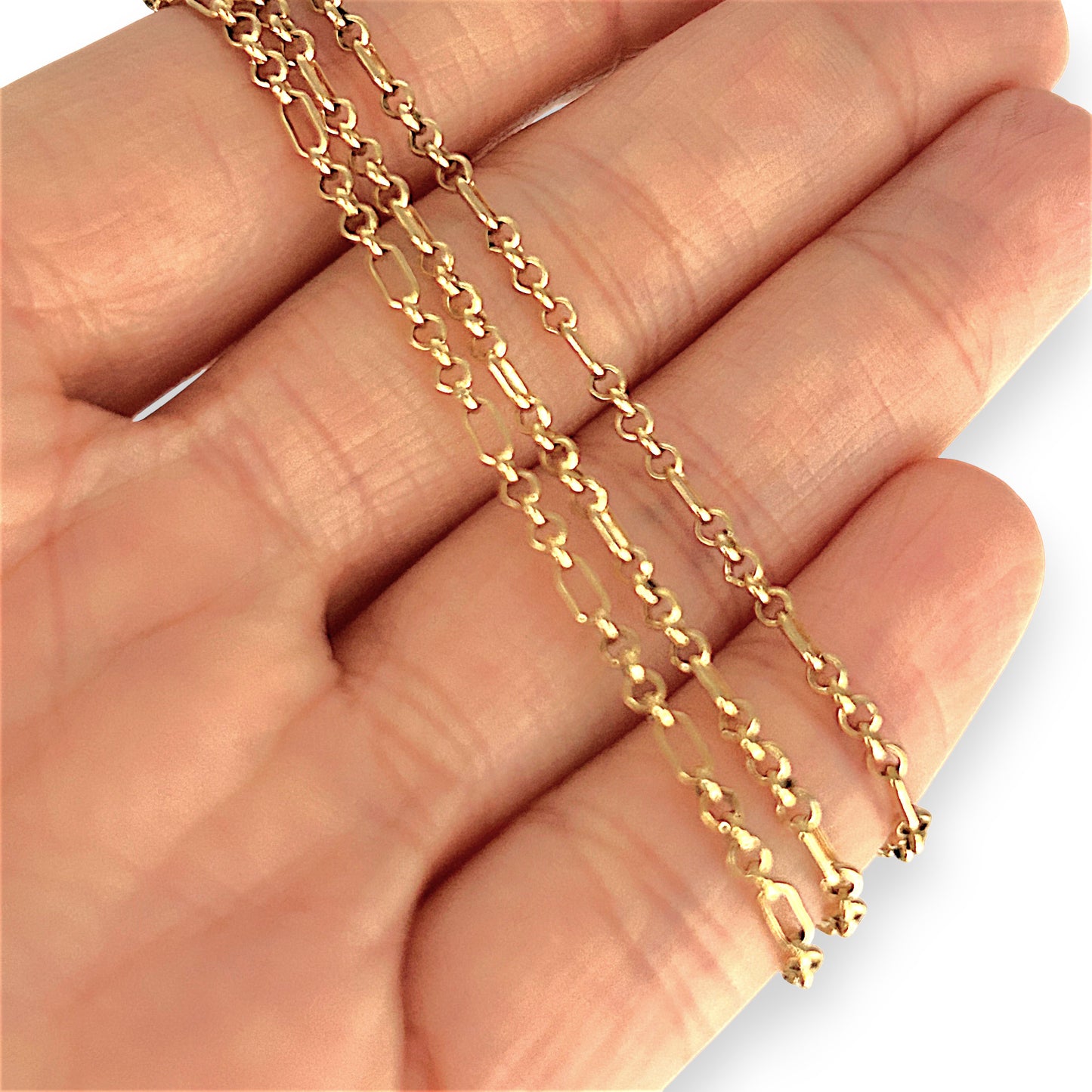 GOLD DEAL | 9ct (9K) Gold Peerless Paprclip Belcher 51cm Chain