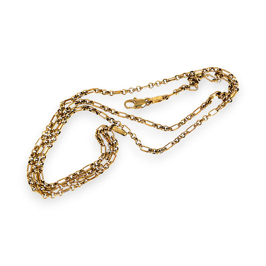 GOLD DEAL | FLASH SALE 9ct (9K) Gold Peerless Paprclip Belcher 51cm Chain