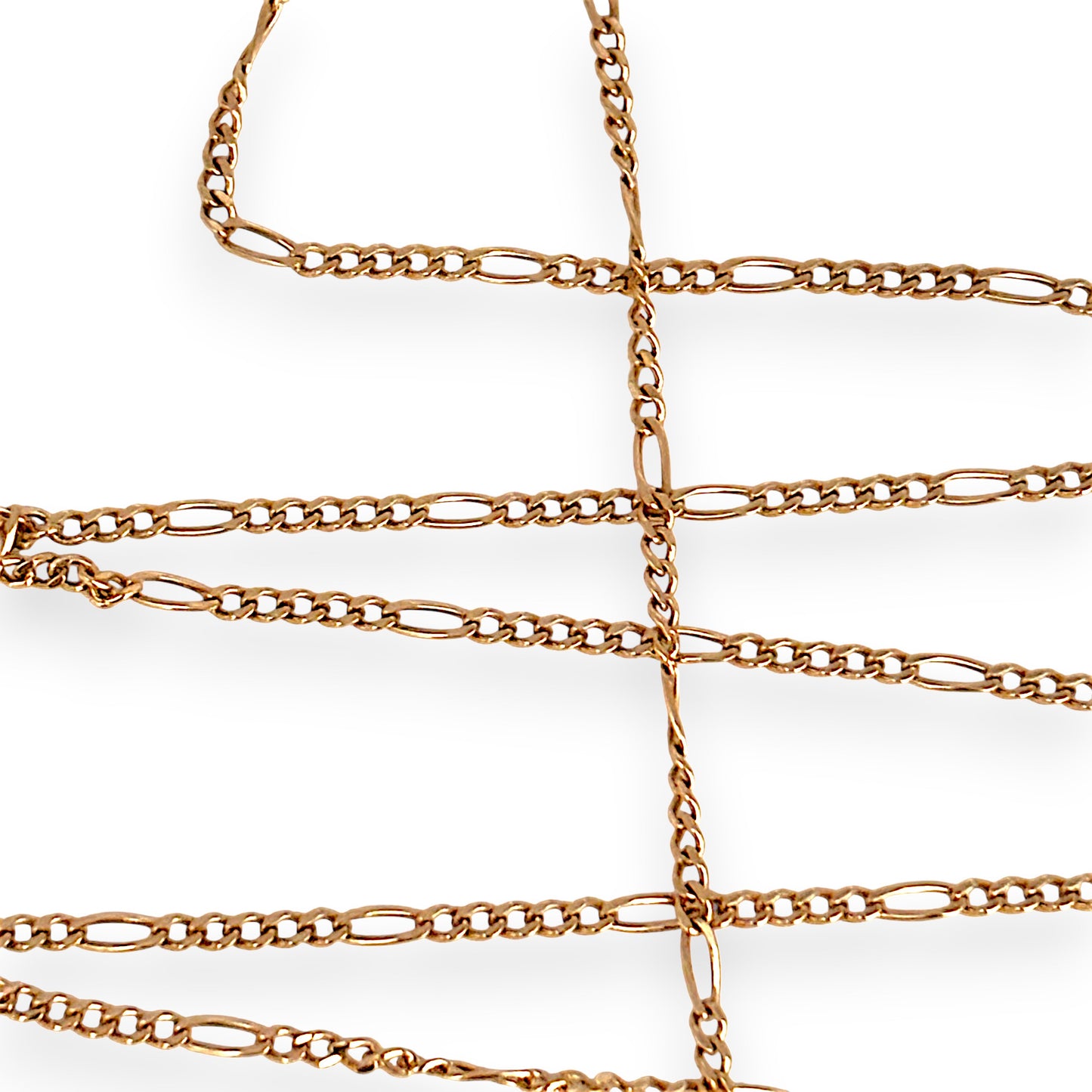 GOLD DEAL | 9ct (9K) Gold Graceful 5 - 1 Figaro 51cm Chain Refurbished