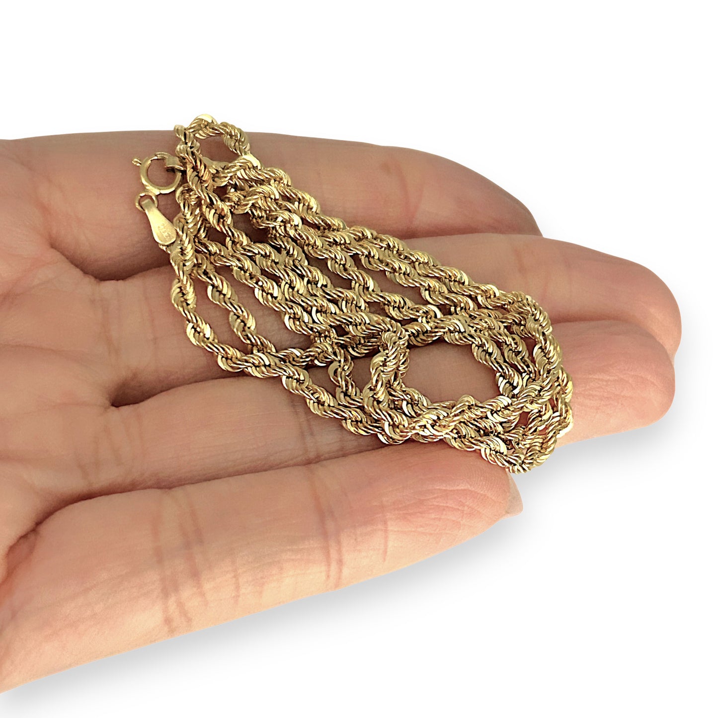 GOLD DEAL | 9ct (9K) Gold Novel Twisted Rope 49cm Chain