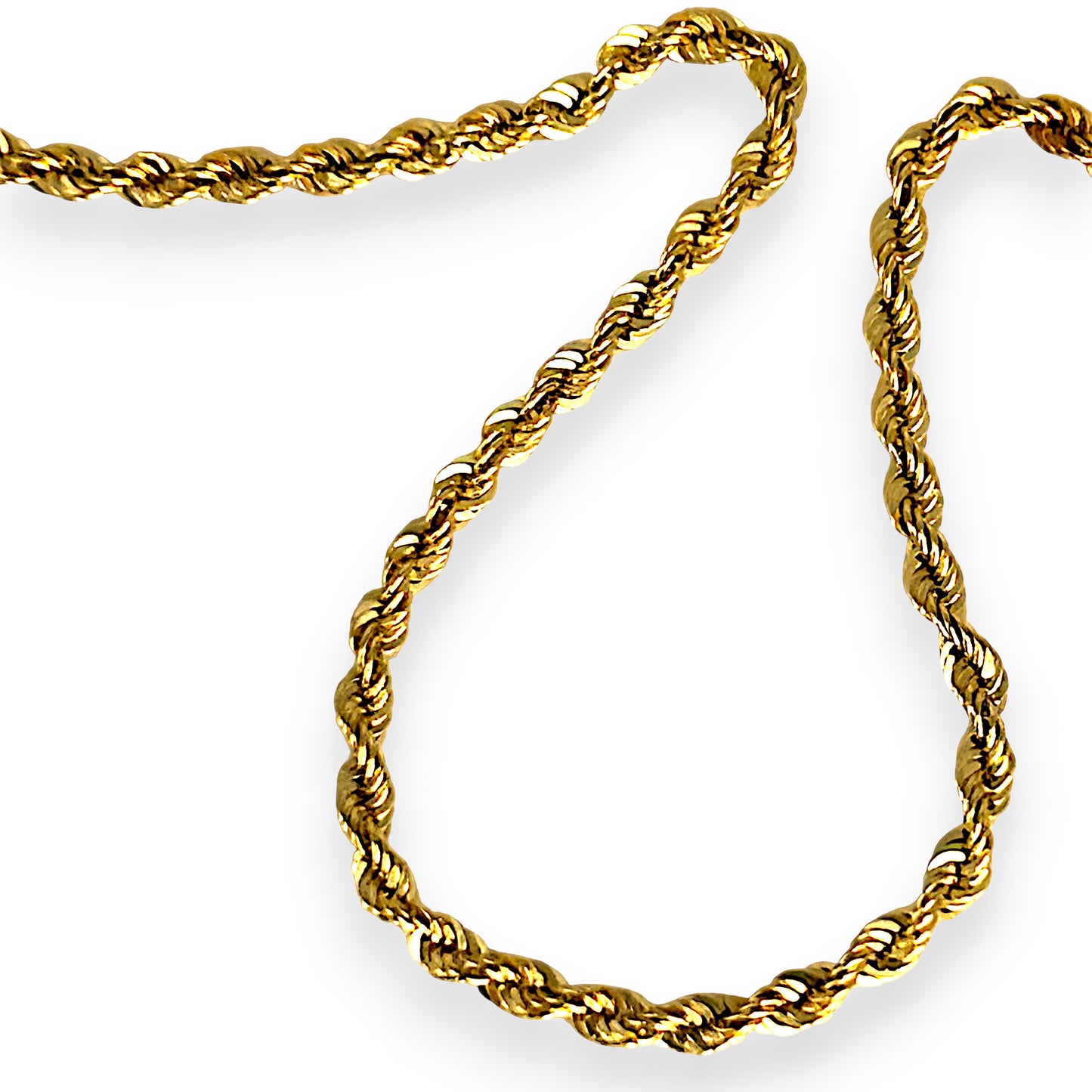 GOLD DEAL | 9ct (9K) Gold Novel Twisted Rope 49cm Chain