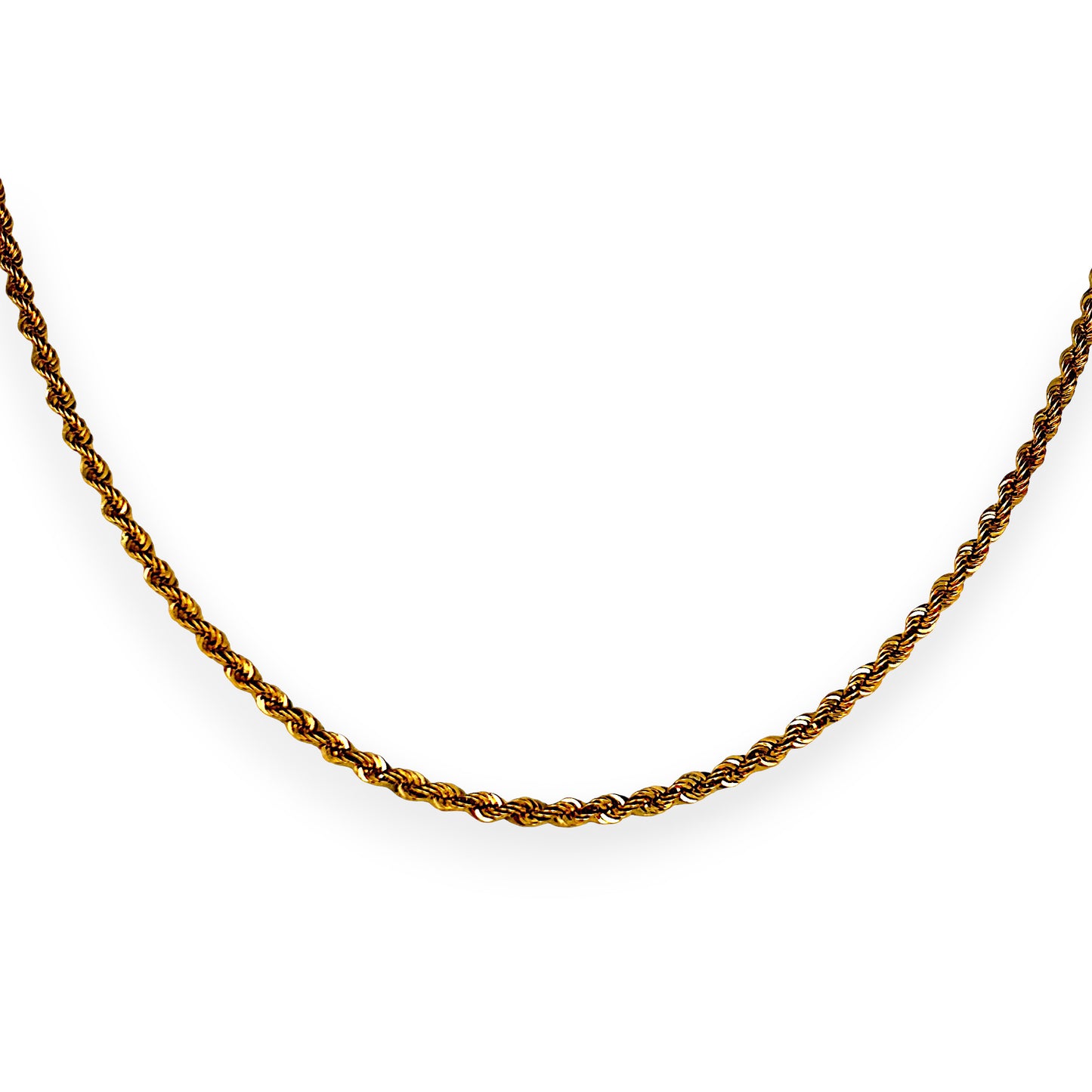 GOLD DEAL | 9ct (9K) Gold Novel Twisted Rope 49cm Chain