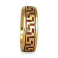 GOLD DEAL | 9ct (9K) Gold 6.9mm Vintage Greek Key Pattern Band Ring Size U