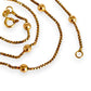 GOLD DEAL | 9ct (9K) Gold Beaded Soft Box Chain Length 44cm