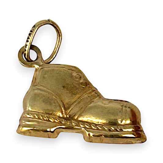GOLD DEAL | 9ct Gold Boot Clock Charm / Pendant