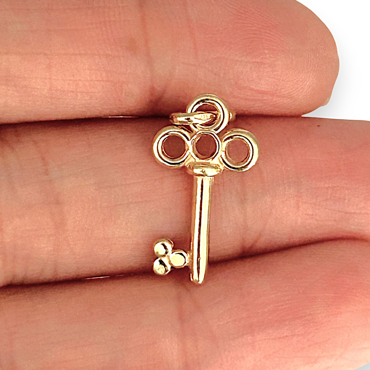 GOLD DEAL | 9ct (9K) Gold Vintage-Inspired Key Charm / Pendant Refurbished
