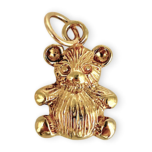 GOLD DEAL | 9ct (9K) Gold Seated Teddy Bear Charm