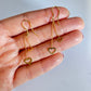 GOLD DEAL | 9ct Gold Hearts Drop Earrings