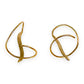 9ct Gold Tornado Drop Earrings. R # 1088