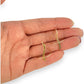 9ct Gold Tornado Drop Earrings. R # 1088