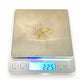 9ct Gold Tornado Drop Earrings. R # 1088