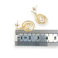 GOLD DEAL | 9ct (9K) Gold Eclipse Dangle Earrings Refurbished