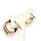 GOLD DEAL | FLASH SALE 9ct (9K) Gold Modern Orbit - Double Hoop Earrings 15.0mm