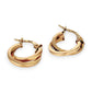 GOLD DEAL | FLASH SALE 9ct (9K) Gold Modern Orbit - Double Hoop Earrings 15.0mm